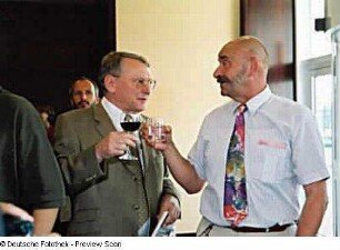 Prof. Jürgen Hering (SLUB) und Matthias Griebel (Stadtmuseum)
