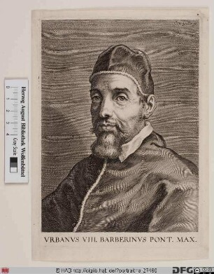 Bildnis Papst Urban VIII. (Maffeo Barberini) (reg. 6. 8. 1623 - 29. 7. 1644)
