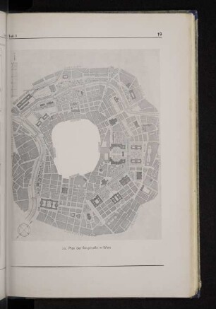 53. Plan der Ringstraße in Wien