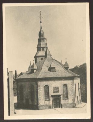 Alte Lutherische Kirche. Detmold Schülerstaße. Die Kirche wurde 1896 abgebrochen.