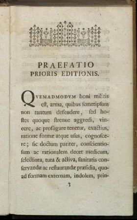 Praefatio Prioris Editionis.