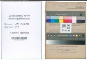 Entnazifizierung Heinrich Heimink , geb. 03.08.1906 (Landwirt)