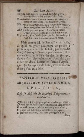 Santolii Victorini [...].
