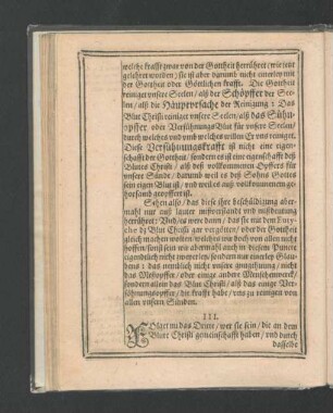 III. Wer sie sein/ die an dem Blute Christi gemeinschafft haben ...