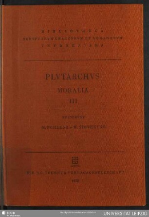 3: Plutarchi Moralia