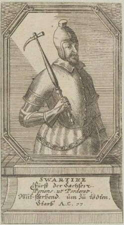 Bildnis von Swartike, Fürst der Sachsen
