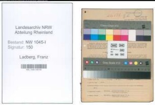 Entnazifizierung Franz Ladberg , geb. 13.08.1898 (Lagermeister)