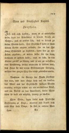 Neun und dreyßigstes Kapitel. Freyheit.
