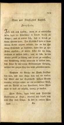 Neun und dreyßigstes Kapitel. Freyheit.