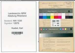 Entnazifizierung Karl Huebel , geb. 03.03.1902 (Steiger)