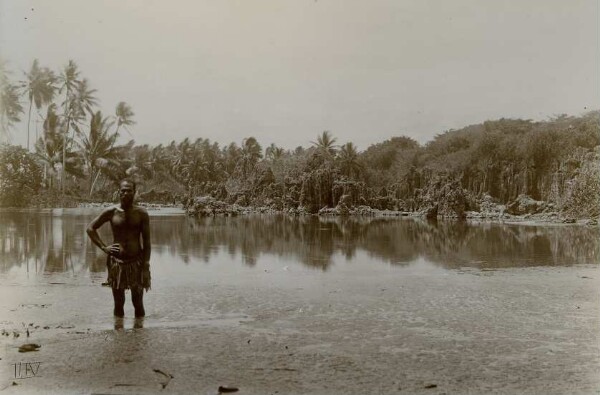 "Small lake in the fertile belt of the island, Nauru"