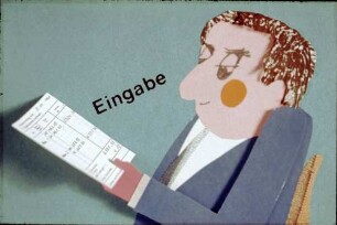 Eingabe (Präsentationsmaterial EDV Technik, Cartoon)