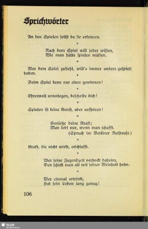 Sprichwörter