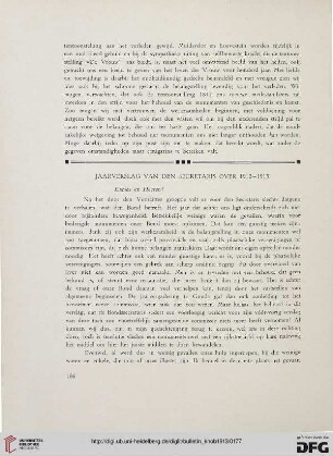 2.Ser. 6.1913: Jaarverslag van den secretaris over 1912 - 1913