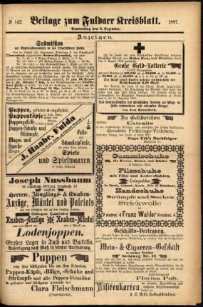 Zweite Ausgabe vom Donnerstag, den 02. Dezember 1897.