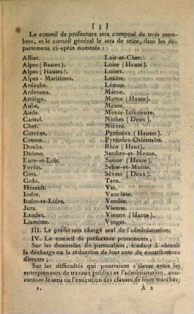 Loi concernant la division du territoire de la république et l'administration : No. 115 ; Du 28 pluviôse, an VIII de la république