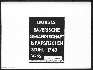 Päpstliche Spenden zum Wiederaufbau der katholischen Stadtpfarrkirche in Lindau