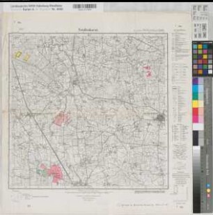 Sendenhorst (Sendenhorst) Hiltrup (Münster) Grundstücke des Studienfonds Münster bzw. Tauschgrundstücke (1927) 1938 1 : 25 000 44,5 x 46 Einzeichnung in Meßtischblatt Studienfonds Münster Nr. 10202