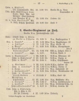 2. Garde-Regiment zu Fuß