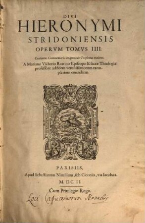 Opera omnia quae repiri potuerunt, 4 (1602)