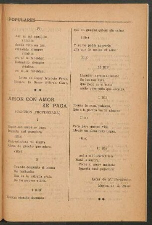 Amor con amor se paga : (Canción provinciana)