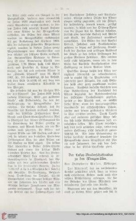 37: Der Lukas-Bruderschaftsaltar zu den Wengen-Ulm
