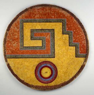 Federschild "Mäander und Sonne", aztekisch, um 1520