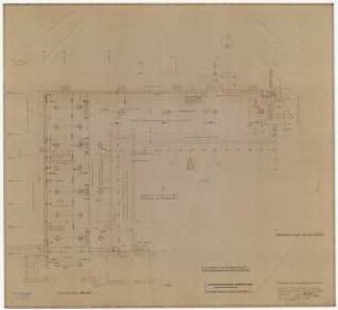 Technische Universität Berlin Elektrotechnische Institute, 2. Bauabschnitt: Erdgeschoss Verbindungsbau 1:50