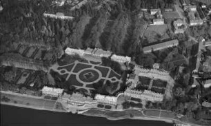 Dresden-Pillnitz. Stadtteilansicht mit Schloss Pillnitz