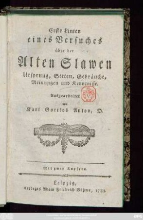 [Theil 1]: Mit zwey Kupfern