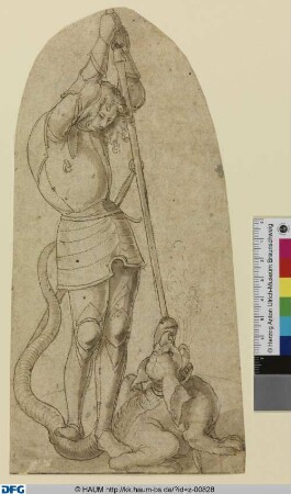 Der Heilige Georg tötet den Drachen