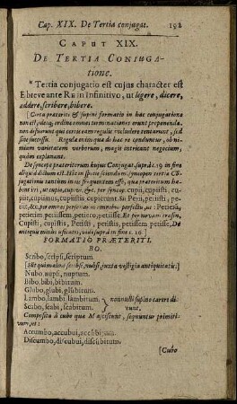 Caput XIX. De Tertia Coniugatione.