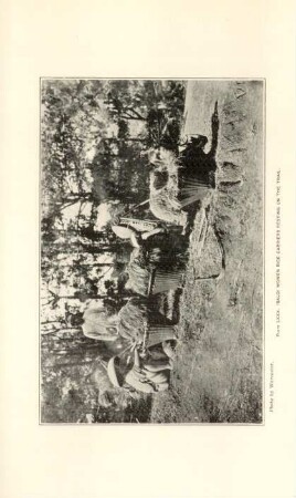 Plate LXXX. Ibaloi women rice carriers resting on the trail