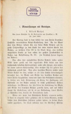Berichte des Freien Deutschen Hochstiftes zu Frankfurt am Main. 5, 5. 1889