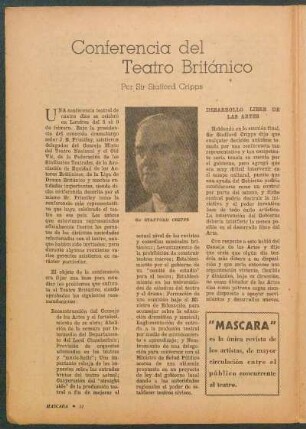 Conferencia del teatro Británico