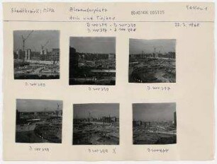 Alexanderplatz, Hoch- und Tiefbauaufnahmen. Berlin, Mitte, Alexanderplatz