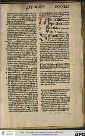 Finit summa angelica de casibus conscientie per fratrem Angelum de Clavasio compilata, maxima cum diligentia revisa, et fideli studio emendata, socit ipsum opus per sesatis attestabitur, Argentine impressa per Martinum Flach inibi concivem anno domini M cccc xcv, quinta feria poxt festum Annunciationis virginis gloriose Marie.