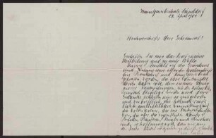 Schreiben an Hermann Muthesius (Brief)