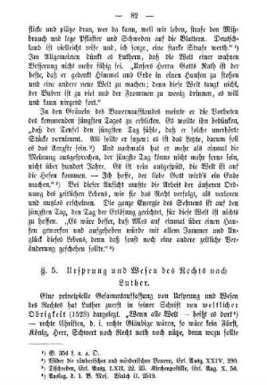§. 5. Ursprung und Wesen des Rechts nach Luther.