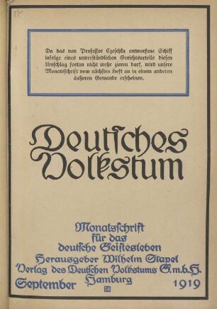 September Hamburg 1919