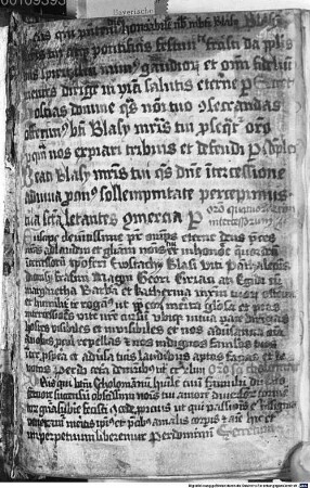 Missale monasterii S. Emerammi. Praecedit Calendarium ecclesiasticum saec. XII - BSB Clm 14623