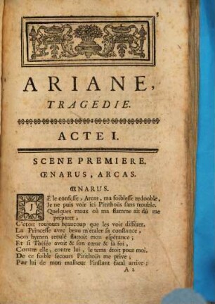 Ariane : Tragedie En Cinq Actes En Vers
