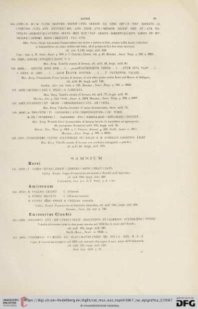 Samnium (No. 441 - 454)