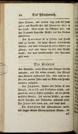 Die Kräuter.