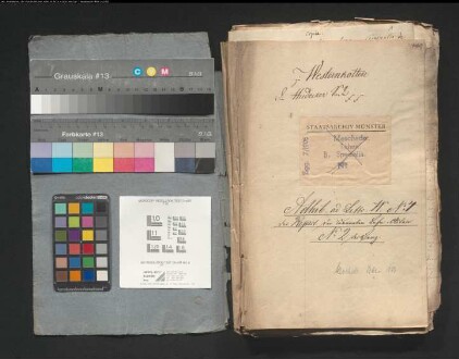 Hudecke-Salzsode und andere Salzsoden: 1. Dietrich v. Landsberg (nach Aussterben der v. Bredenol zu Böckenförde) 1662; 3. Franz Anton v. Landsberg 1700. 1724; 10. Witwe v. L. (auch altes Haus Mellen) 1749; 12. Ignaz v. L. 1800; 16. Clemens August v. L. 1764; 18. Ferdinand Caspar v. Landsberg 1731; 19. Paul Joseph v. Landsberg-Velen 1793; 27. Elis. Voege, Witwe v. Bredenol zu Westernkotten, ./. Dietrich v. Landsberg wegen der Ansprüche auf das Lehen (zum Prozeß vor dem Reichskammergericht) 1657; 36. Dietrich v. L. wegen der Designation des Hauses Mellen 1669; 38. Lehnbrief über Mellen 1649; 40. Eid des Georg Rembert v. Bredenol wegen Nichtvorlage des letzten Lehnbriefes 1625-26; 52. Obrist Wilhelm Dietrich v. Wendt zum Crassenstein namens seiner Tochter ./. Fritz v. Bredenol wegen der Lehnsfolge (mit Familiengeschichte) 1648; 67. Auseinandersetzung wegen des Ankaufs von zwei Salzhäusern durch Fritz v. Bredenol von Georg Rembert v. Bredenol und Verkauf eines Salzhauses an den Junker Lurwaldt zu Suttrop (1396 ff); 72. Lehnbrief für Bernd v. Bredenohl 1505; 73. Lehnsmutung des Walter Philipp v. Ense 1625; 74. desgl. des Adam Philipp v. Ense 1653; 75. Witwe v. Bredenol ./. v. Landsberg wegen des vom Ehemann der Klägerin angekauften Lehens 1658