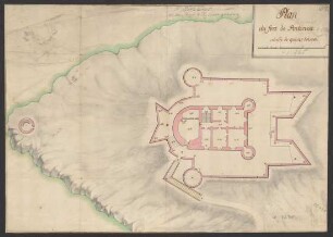 Plan du fort de Portecros