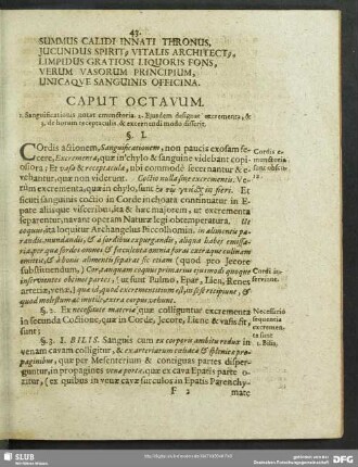 Caput Octavum