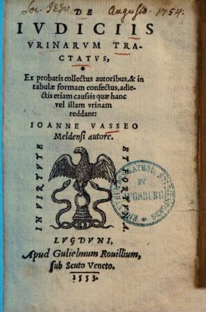 De iudiciis Urinarum tractatus