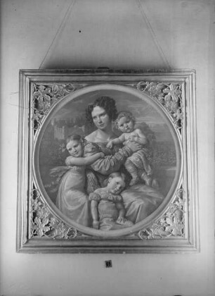 Gruppenbildnis der Gabriele von Bülow mit ihren Töchtern Gabriele, Adelheid und Caroline
