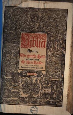 Biblia Das ist, Die gantze Heilige Schrifft, Deudsch, 1